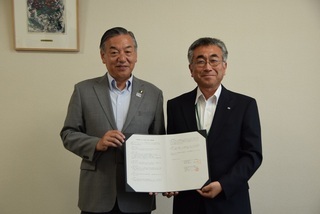 写真：災害時応援協定締結式