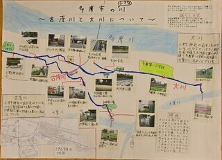 写真：多摩市の小さな川　古茂川と大川について