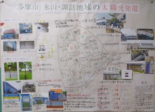 写真：多摩市　永山・諏訪地域の太陽光発電