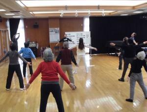 写真：平成30年度のラジオ体操教室の様子