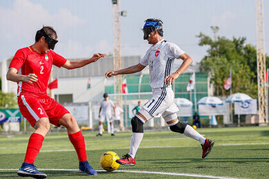 写真：競技中の黒田智成選手