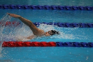 写真：競技中の砂間選手の様子1