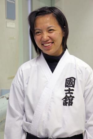 写真：菊池瑞希選手（空手）近影