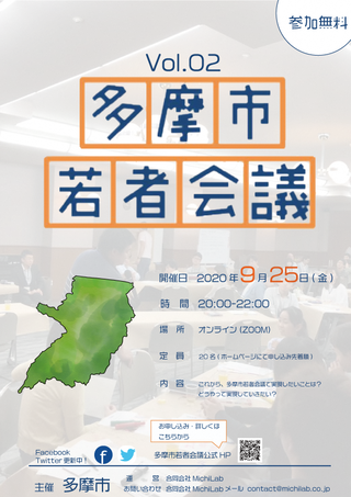 写真:令和2年度 第2回多摩市若者会チラシ