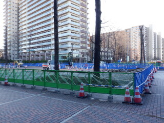 写真：通行規制の様子1