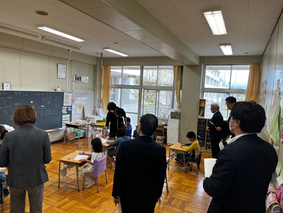 令和6年度第1回　小学校授業見学の様子