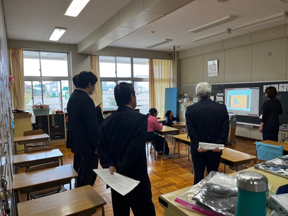 令和6年度第1回　小学校授業見学の様子