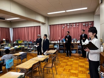 令和6年度第1回　小学校授業見学の様子