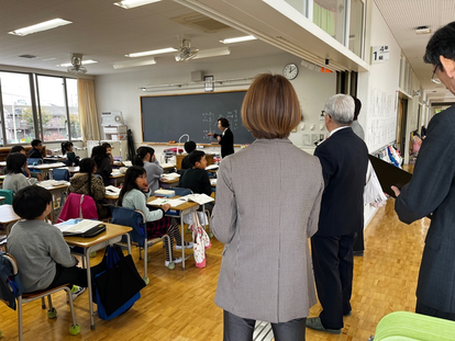 令和6年度第2回教育訪問　小学校授業見学の様子