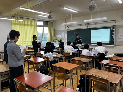 令和6年度第2回教育訪問　中学校授業見学の様子