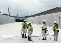 写真：測量現場の様子