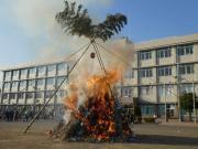 写真：どんど焼きの様子