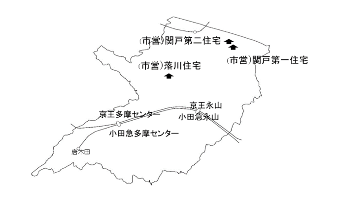 多摩市営住宅案内図
