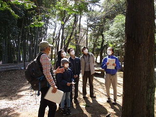 樹木観察ツアーの様子