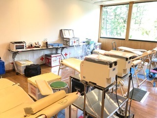 永山公民館での献血の様子