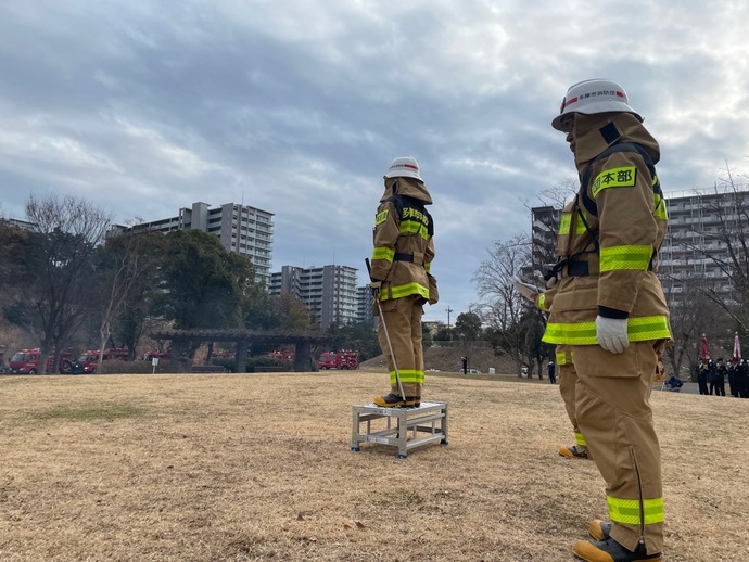 一斉放水の合図