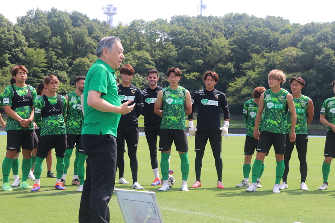 多摩市長から選手たちへ激励の挨拶