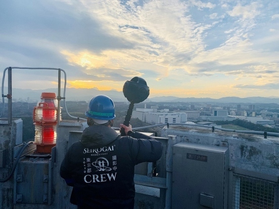 清掃工場撮影風景