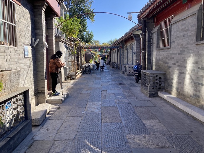 写真：胡同（フートン）の様子