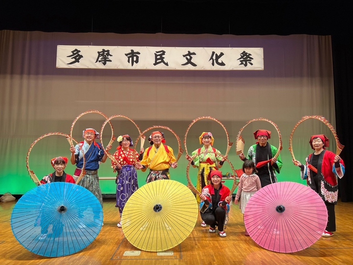 第47回多摩市民文化祭の様子（南京玉すだれ）