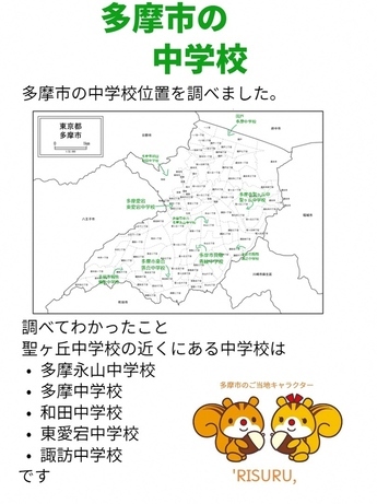 多摩市の中学校