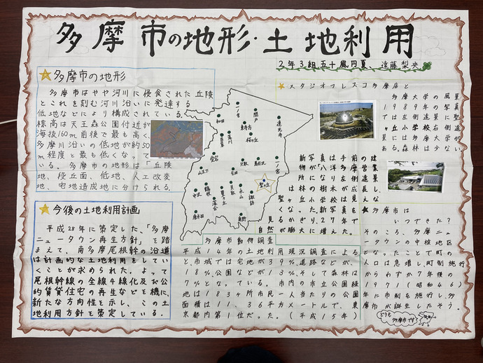 多摩市の地形・土地利用