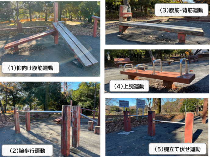 豊ヶ丘南公園の健康遊具