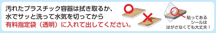 汚れたプラスチックやシールがプラスチックに貼られたシールのイラスト