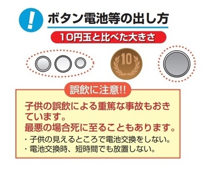 ボタン電池のイラスト