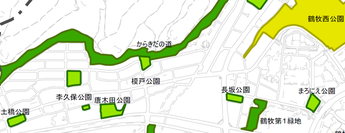 唐木田対象公園位置図