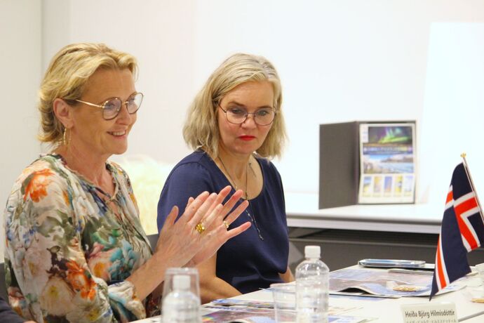 写真：ヘイグ市長が話をしている様子