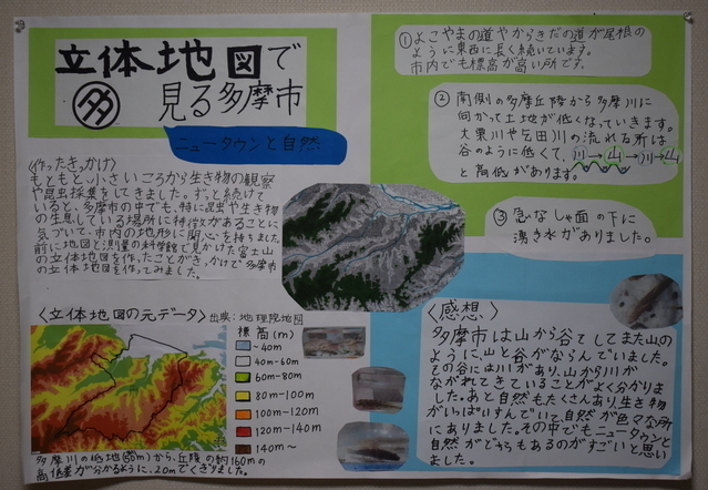 立体地図で見る多摩市 ～ニュータウンと自然～