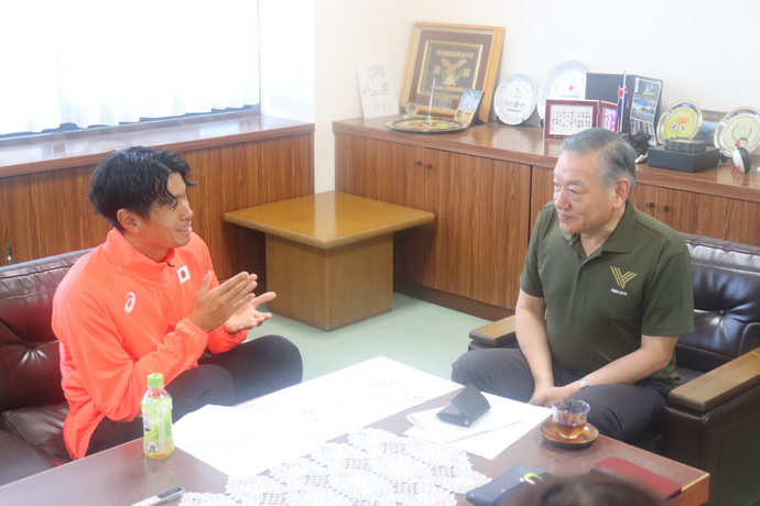 岡部選手の写真