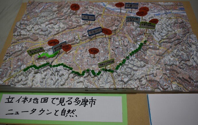 立体地図で見る多摩市 ～ニュータウンと自然～