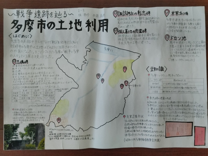 ～戦争遺跡を辿る～ 多摩市の土地利用